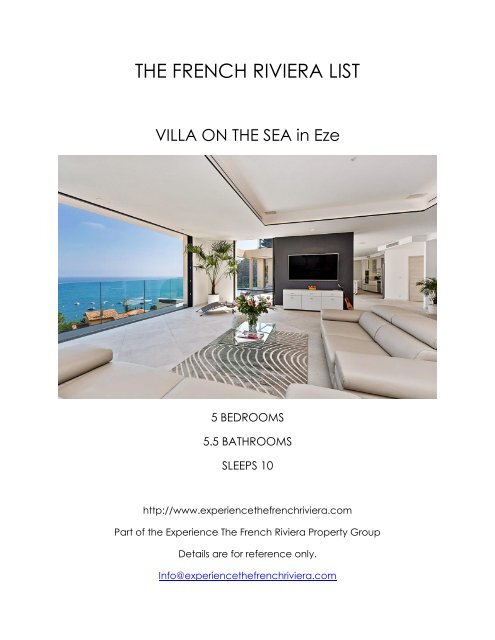 Villa on the Sea - Eze