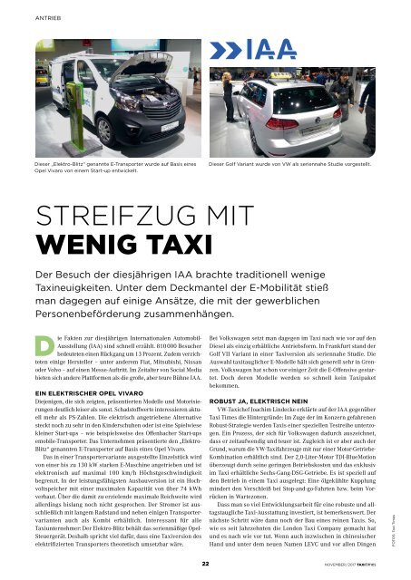 Taxi Times DACH - November 2017