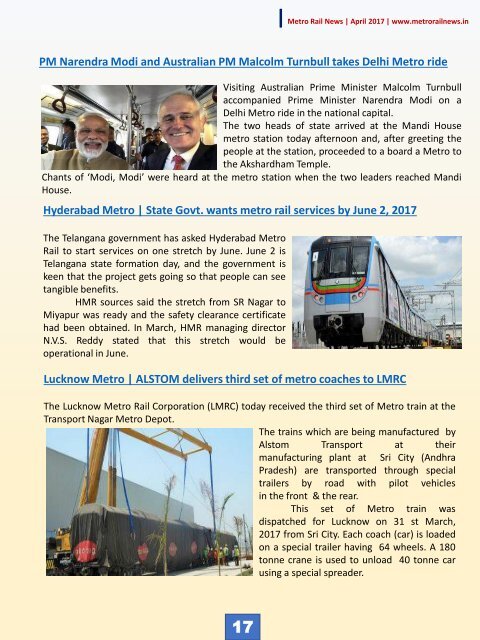 Metro Rail News April 2017