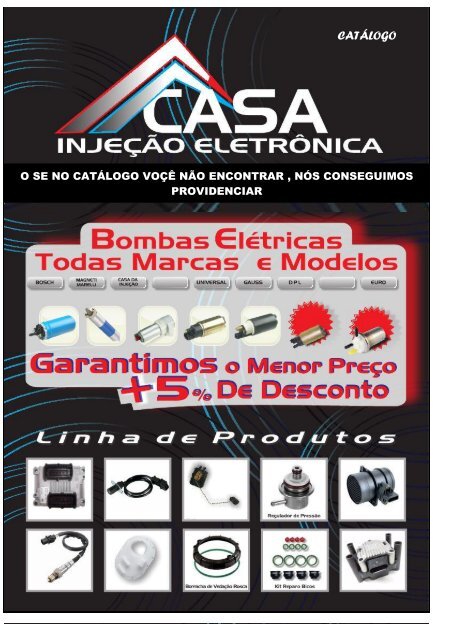 CATALOGO CASA DA INJEÇÃO