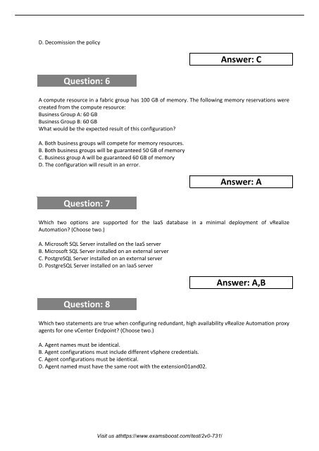 2V0-731 Actual Exam