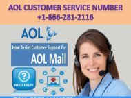 Aol customer service 18662812116 Aol email support number