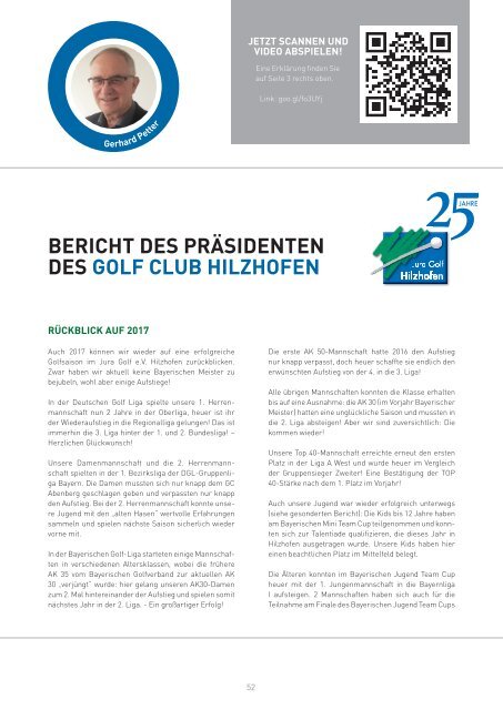 JGP Magazin 2017 Jura Golf Park