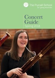 Purcell Concert Guide Spring Term 2018