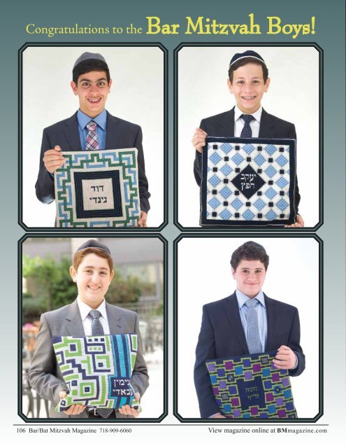 Bar Mitzvah Magazine 2013