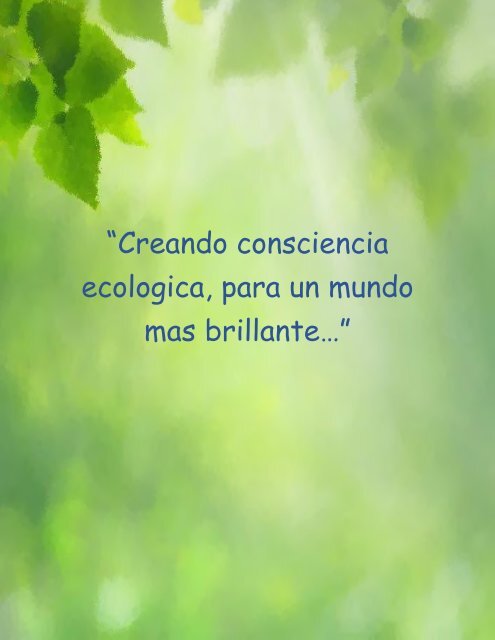 Creando consciencia ecologica (1)