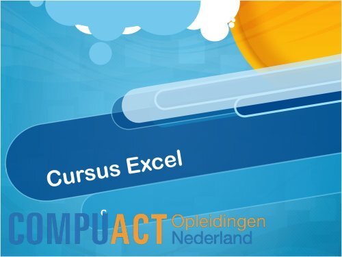 cursus excel - computertraining