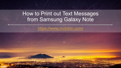 print text messages samsung