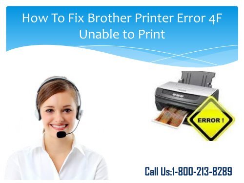 Fix Brother Printer Error 4F Unable to Print by 18002138289