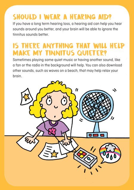 Tinnitus (Key Stage 2)