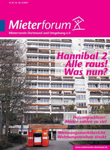 Mieterforum Dortmund - Ausgabe IV/2017 (Nr. 50)