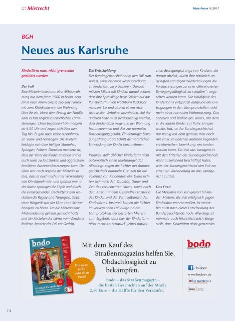 Mieterforum Dortmund - Ausgabe IV/2017 (Nr. 50)