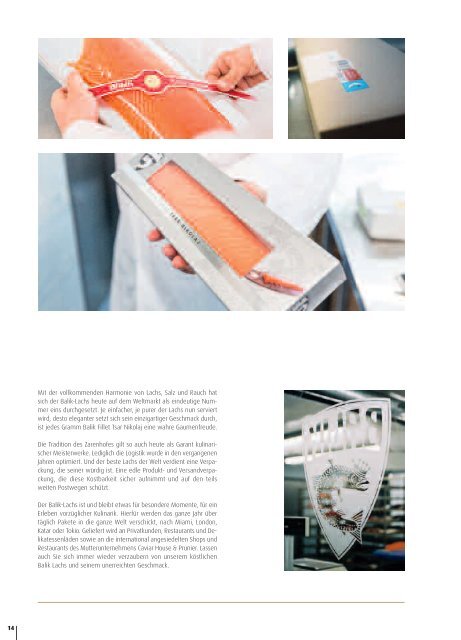 Caviar House & Prunier Versandmagazin 2018