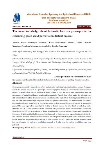 The more knowledge about heterotic loci is a pre-requisite for enhancing grain yield potential in distant crosses