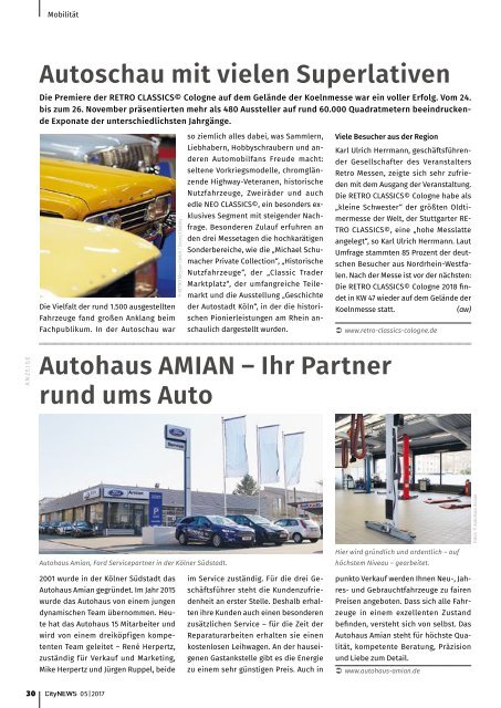 CityNEWS Ausgabe 05 / 2017