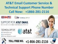 AT&T Customer Service 18662812116 AT&T Email Support Number