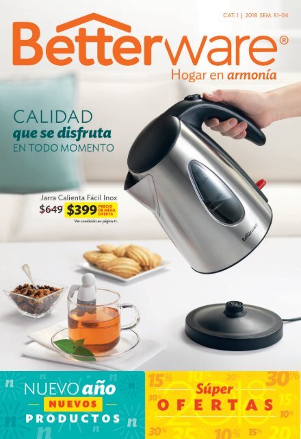Jarra para calentar agua betterware sale