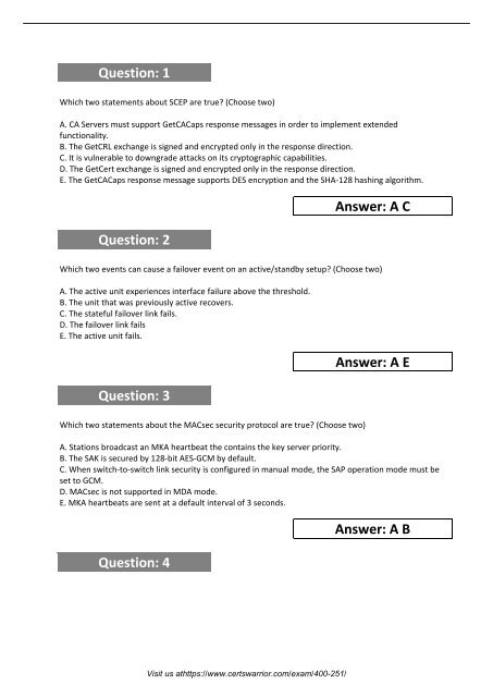 400-251 Practice Test Software