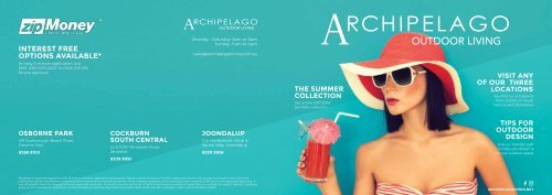 Archipelago Outdoor Living - Outdoor Furniture Perth - Catalogue 2017