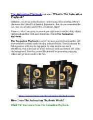 The Animation Playbook review and (Free) $21,400 Bonus & Discount