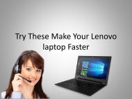 Try These Make Your Lenovo laptop Faster