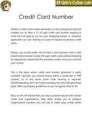 Credit Card Number