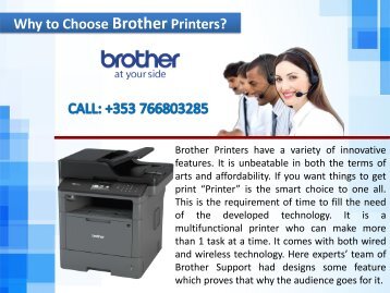 Why to Choose Brother Printers?