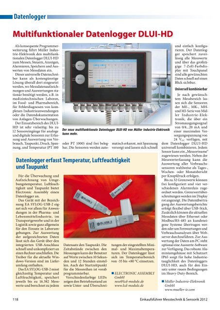 Sensoren - beam - Elektronik & Verlag