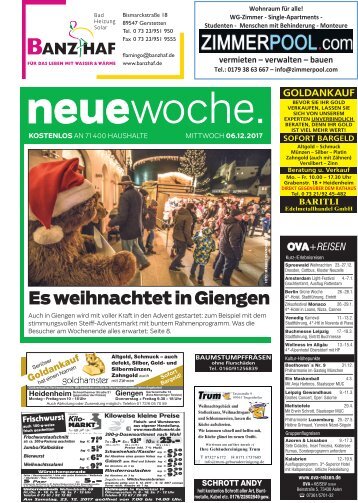 06.12.2017 Neue Woche
