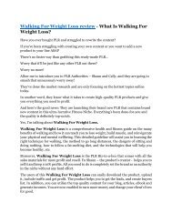 Walking For Weight Loss review and (SECRET) $13600 bonus