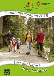 Familien-Programme 2018 im Schwäbischen Albverein.