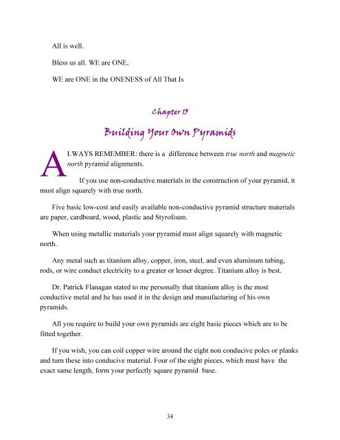 THE HEALING AND PROTECTIVE QUALITIES WITHIN PYRAMID ENERGY A PUBLIC DISCLOSURE BOOKLET 