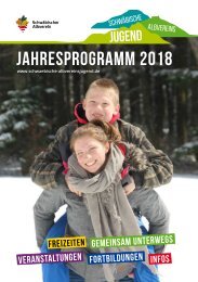 Jahresprogramm Albvereinsjugend 2018