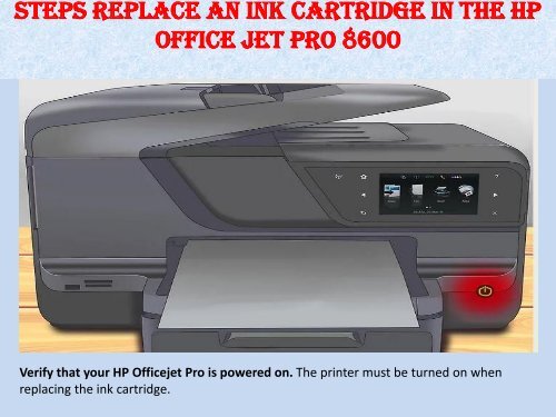 1(800)576-9647 How to Replace an Ink Cartridge in the HP Office jet Pro 8600
