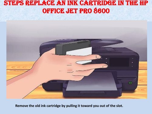 1(800)576-9647 How to Replace an Ink Cartridge in the HP Office jet Pro 8600