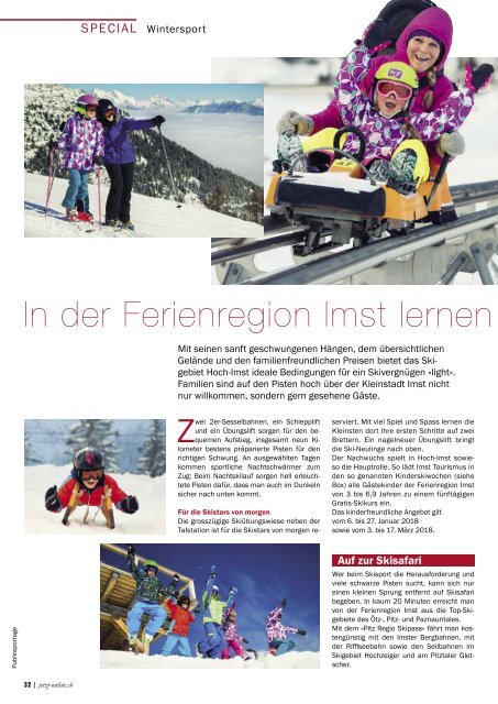 Jetzt – Das Schweizer Familien- & Lifestyle Magazin – Dezember 2017