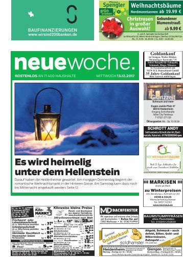 13.12.2017 Neue Woche