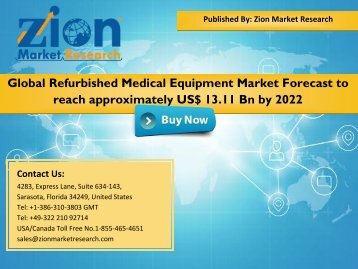 Refurbished Medical Equipment Market