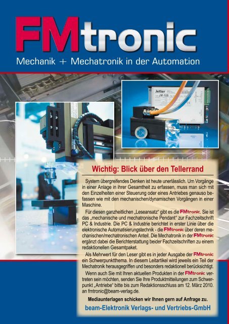 Neue 5-Megapixel- Industrieoptik - beam - Elektronik & Verlag