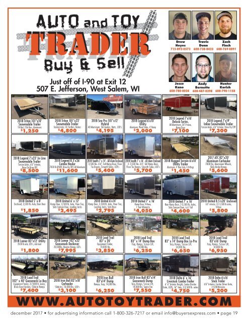 Buyers Express - La Crosse Edition - December 2017