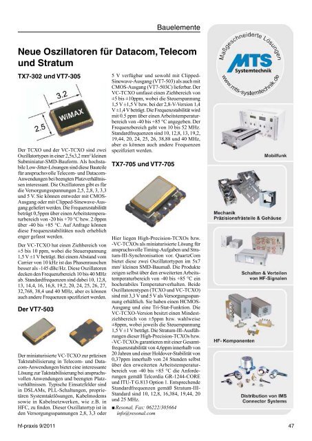 Prüfung von Consumer-HF - beam - Elektronik & Verlag