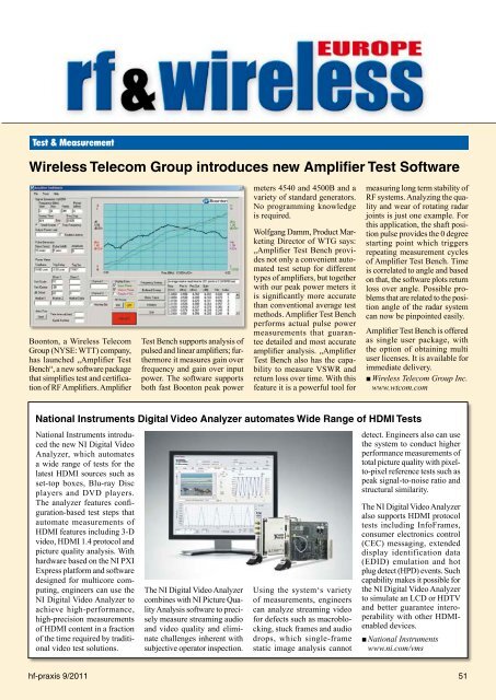 Prüfung von Consumer-HF - beam - Elektronik & Verlag