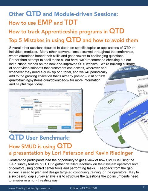 QTD User Conference