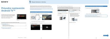 Sony KDL-55W807C - KDL-55W807C Guide-de-configuration TchÃ¨que