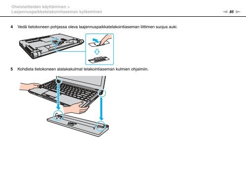 Sony VPCS11B7E - VPCS11B7E Mode d'emploi Finlandais