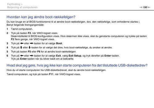 Sony VPCS11B7E - VPCS11B7E Mode d'emploi Danois