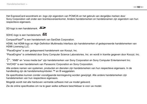 Sony VPCS11B7E - VPCS11B7E Mode d'emploi N&eacute;erlandais