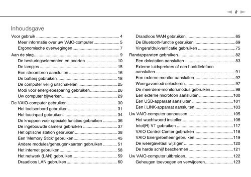 Sony VPCS11B7E - VPCS11B7E Mode d'emploi N&eacute;erlandais