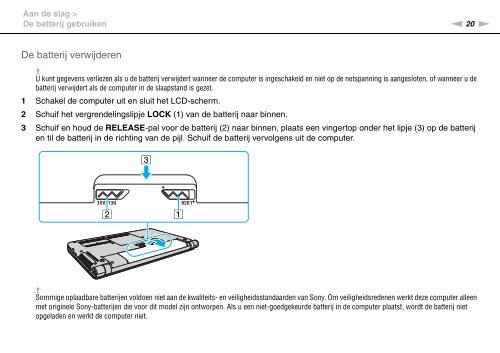 Sony VPCS11B7E - VPCS11B7E Mode d'emploi N&eacute;erlandais