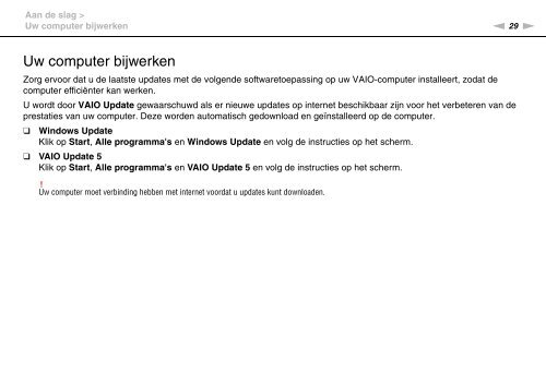 Sony VPCS11B7E - VPCS11B7E Mode d'emploi N&eacute;erlandais